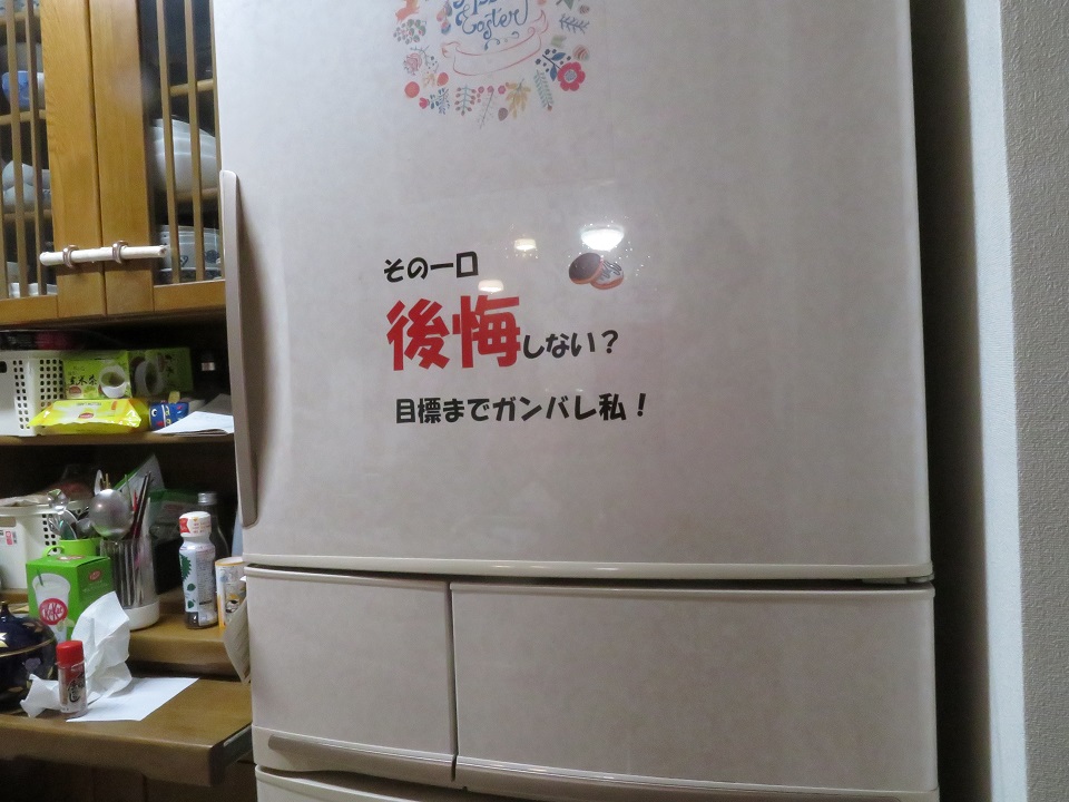 冷蔵庫に気合を入れて 冷蔵庫に気合を入れて