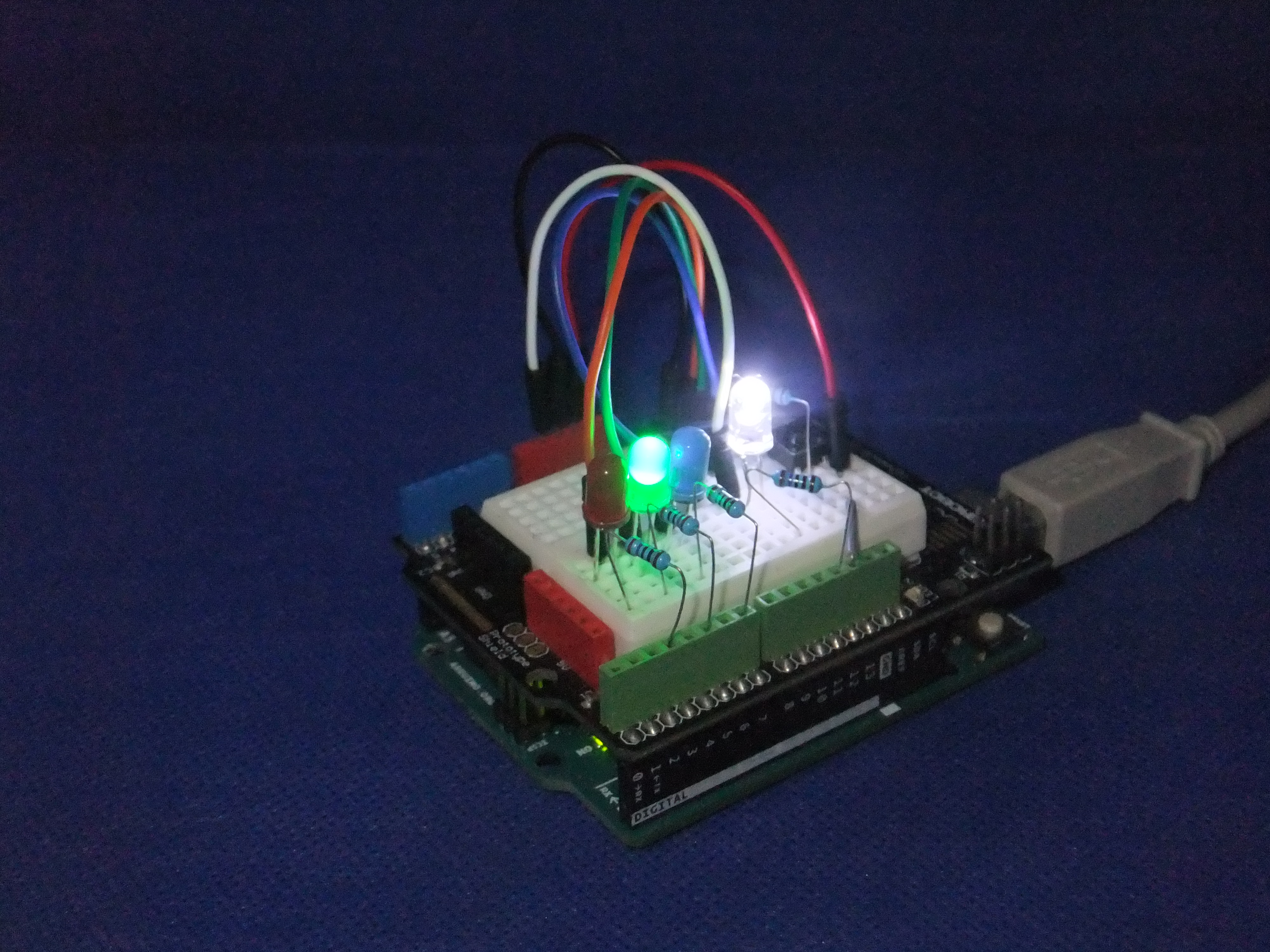 LEDサンプル裏側(Arduino)